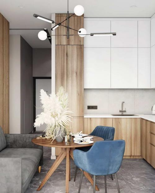 Дизайн маленькой кухни-гостиной. Дизайн кухни-гостиной: 50 фото и идеи совмещения интерьера 28