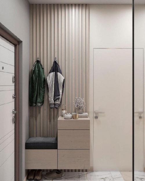 Проект квартиры - студии, площадью - 27 кв. 05