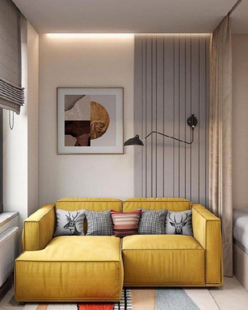 Проект квартиры - студии, площадью - 27 кв.