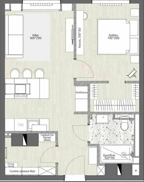 Классная двушка, где каждый ракурс словно кадр из фильма. 09