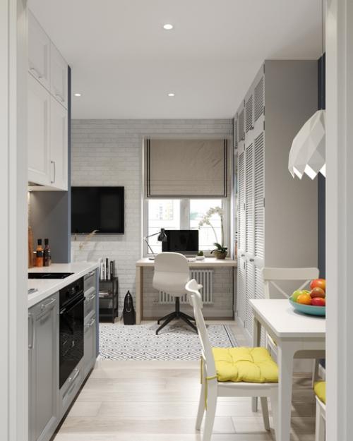 Квартира - студия для семьи с ребенком школьного возраста. 01