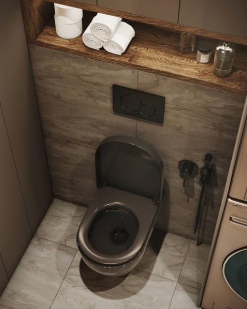 Ванная комната в теплых тонах. 04