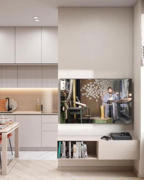 Проект квартиры - студии, площадью - 27 кв. 02