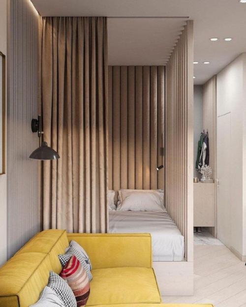 Проект квартиры - студии, площадью - 27 кв. 01