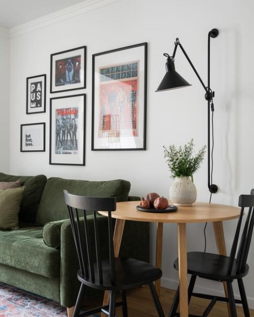 Светлый и уютный интерьер в скандинавском стиле. 01