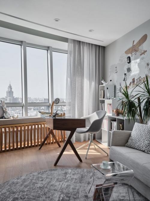 Просторная квартира необычной формы, площадью - 127 кв. 05