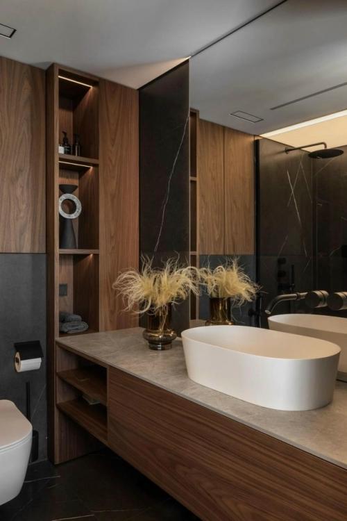 Этот реализованный интерьер квартиры создан специально для любителей музыки. 06