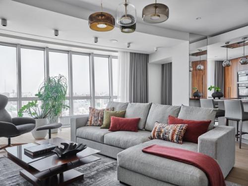 Просторная квартира необычной формы, площадью - 127 кв. 02