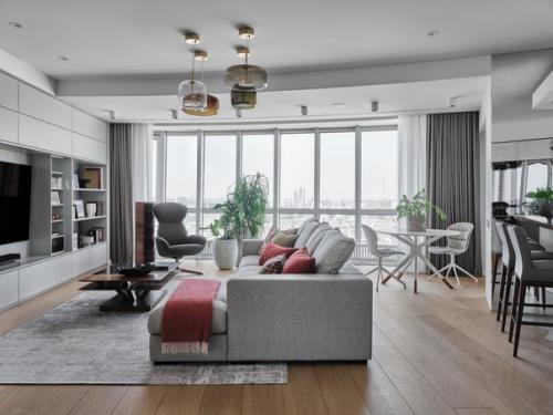 Просторная квартира необычной формы, площадью - 127 кв. 03