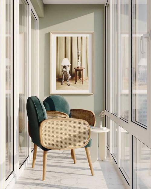 Проект кухни - гостиной, лоджии и коридора, площадью 30 кв. 06