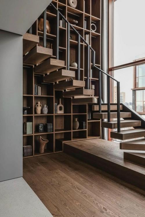 Этот реализованный интерьер квартиры создан специально для любителей музыки. 02