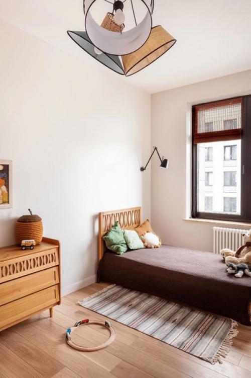 Квартира с печью в скандинавском стиле. 05