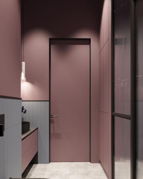 Ванная комната в стильном цветовом сочетании. 03