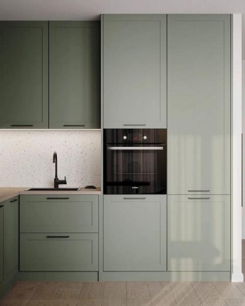 Проект кухни - гостиной, лоджии и коридора, площадью 30 кв.