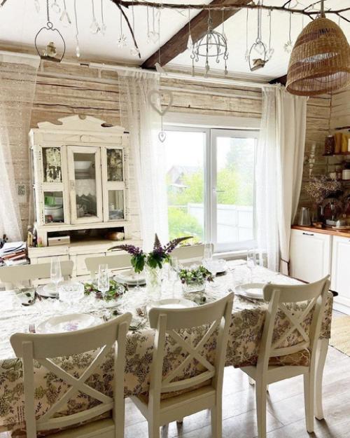 Просторная кухня - гостиная в частном доме. 05