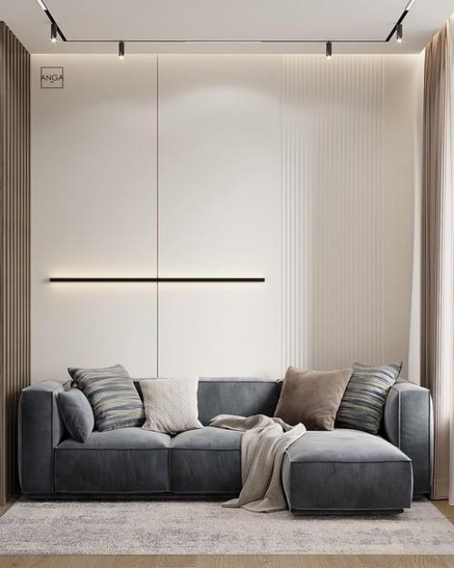 Потрясающая кухня - гостиная, площадью 15 кв. 03