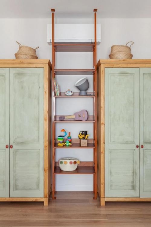 Квартира с печью в скандинавском стиле. 06