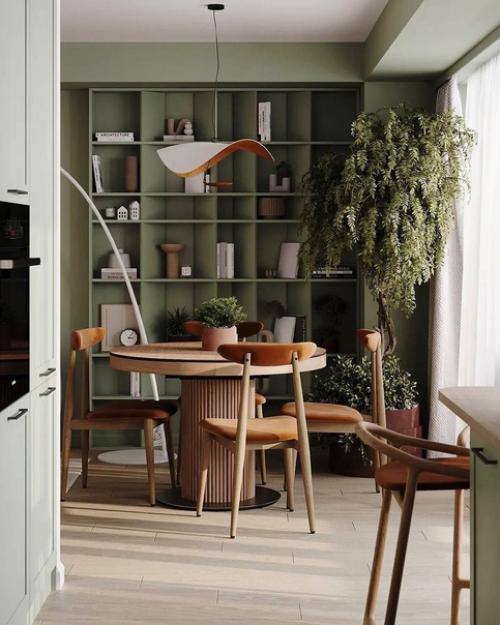 Проект кухни - гостиной, лоджии и коридора, площадью 30 кв. 04