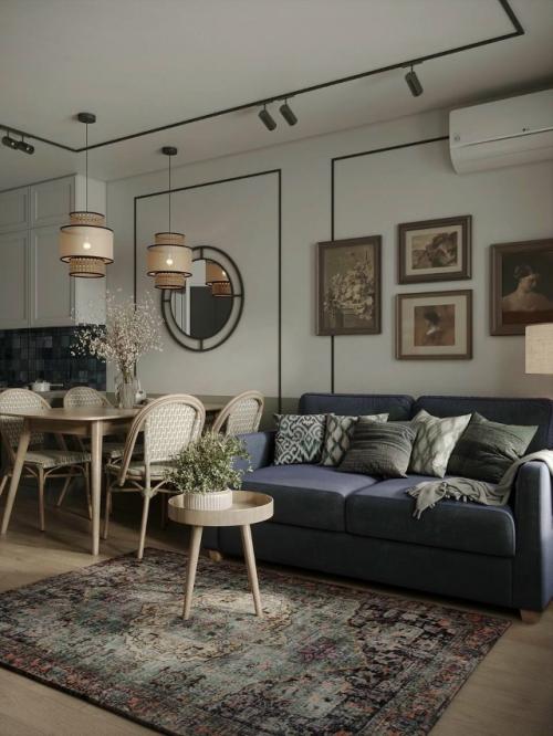 Кухня - гостиная площадью 21, 5 кв. 02 Кухня - гостиная площадью 21, 5 кв. 02