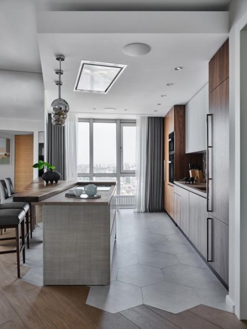 Просторная квартира необычной формы, площадью - 127 кв.