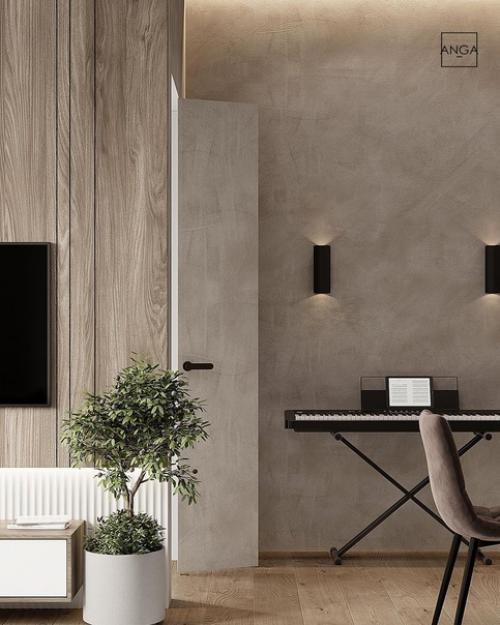 Потрясающая кухня - гостиная, площадью 15 кв.