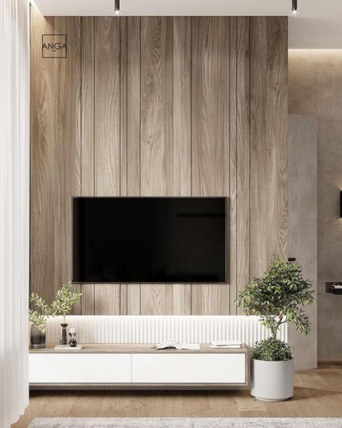 Потрясающая кухня - гостиная, площадью 15 кв. 08