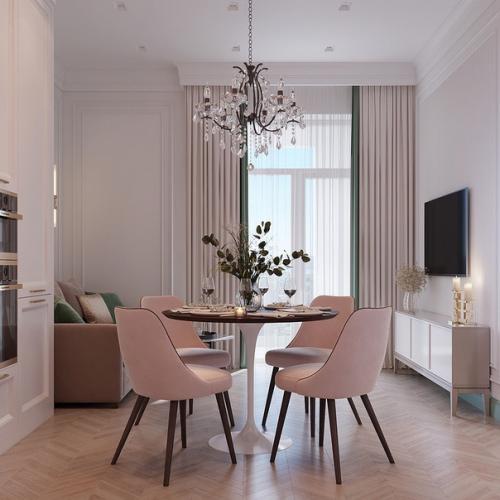 Небольшая кухня - гостиная.