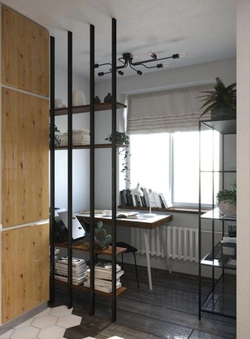 Дизайн - проект квартиры - студии, площадью - 28 кв. 02