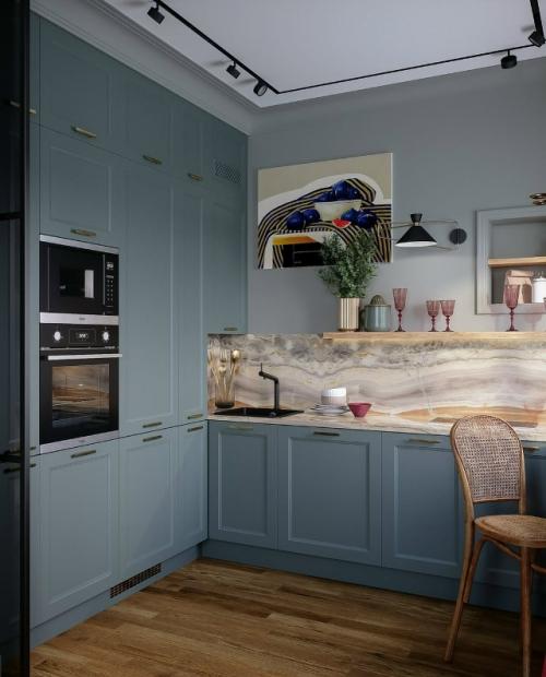 Эта двухкомнатная Сталинка - воплощение женственности, элегантности и тонкого вкуса. 09