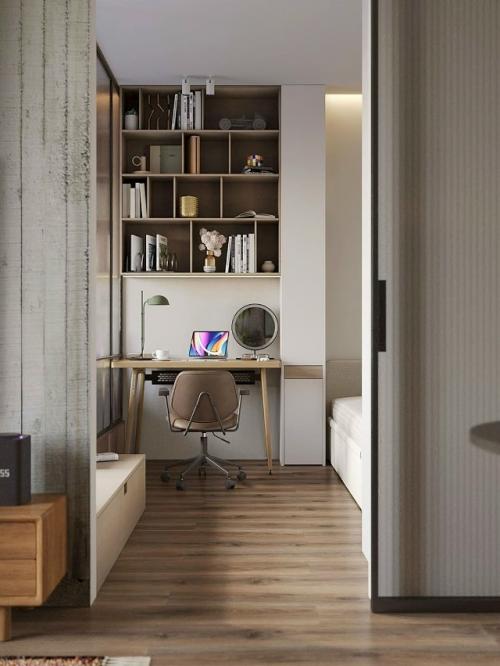 Эта квартира - пример того, как даже в компактном пространстве можно создать уютный и функциональный дом для молодой семьи. 05