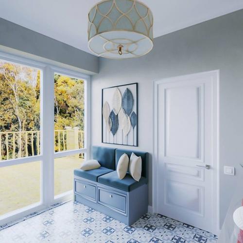 Дизайн кухни - гостиной в частном доме. 09