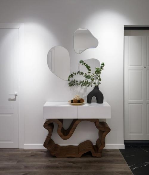 Реализация/визуализация.  Интересная идея для зеркала в прихожей.