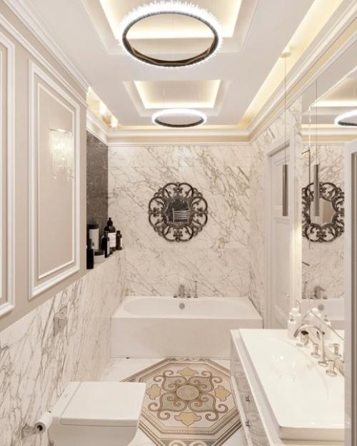 Ванная комната в стиле - современная классика.