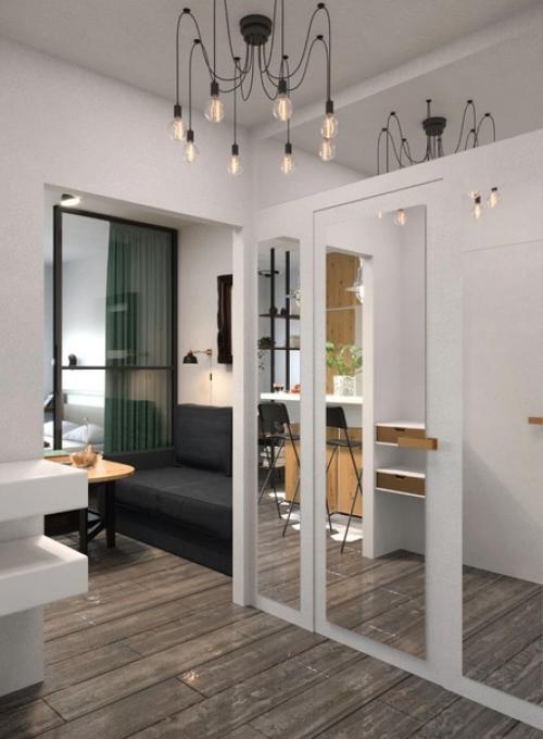 Дизайн - проект квартиры - студии, площадью - 28 кв. 04