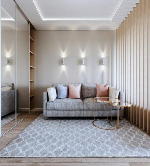 Очень нужна ваша оценка проекта спальни - гостиной! 01