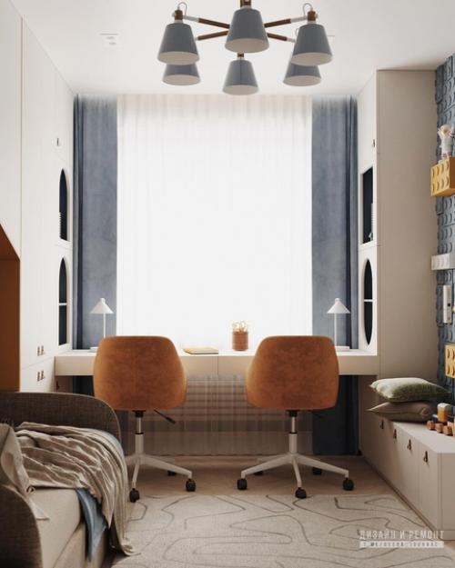 Квартира в светлых тонах с неяркими акцентами. 07