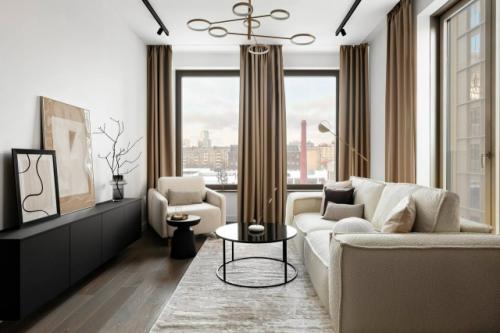 Современный, стильный и функциональный интерьер площадью 60 кв. 01