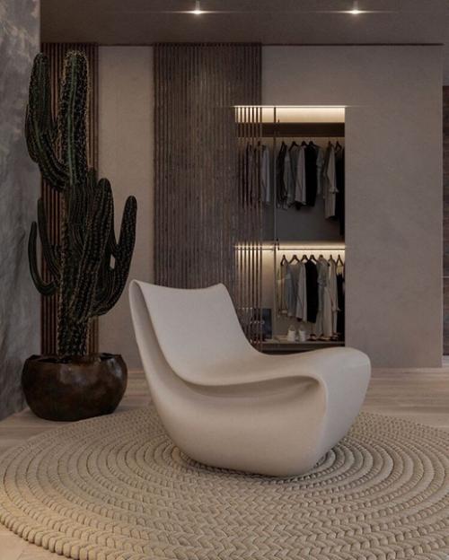 Пещерный домик. Давайте обсудим - он уютный и стильный или холодный и давящий. 01