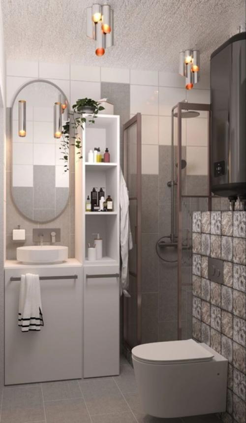 Дизайн - проект квартиры - студии, площадью - 28 кв. 07