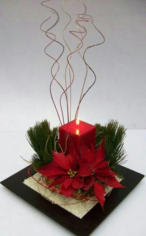 Цветок, который ассоциируется с рождеством - пуансетия. 08