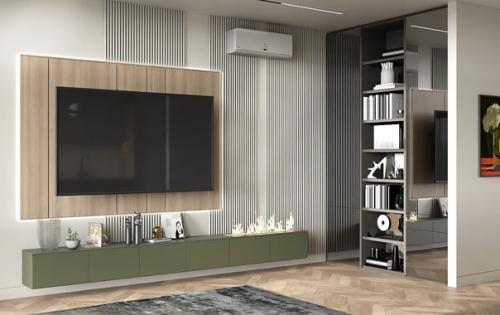 Перед вами современная, стильная и яркая кухня - гостиная. 03