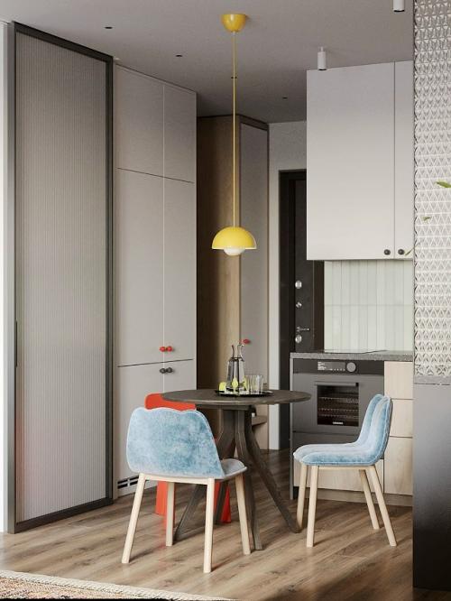 Эта квартира - пример того, как даже в компактном пространстве можно создать уютный и функциональный дом для молодой семьи. 06