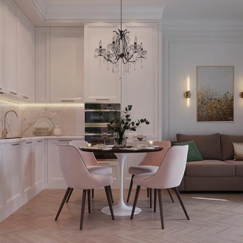 Небольшая кухня - гостиная. 01