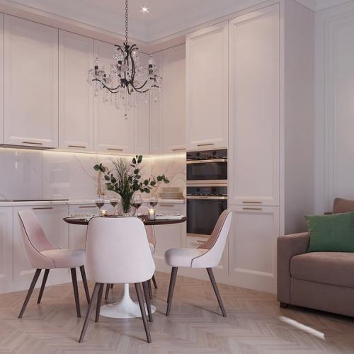 Небольшая кухня - гостиная. 04