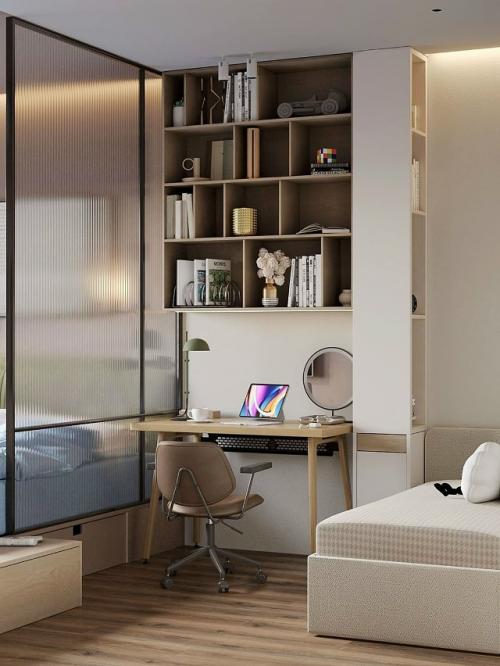 Эта квартира - пример того, как даже в компактном пространстве можно создать уютный и функциональный дом для молодой семьи. 04