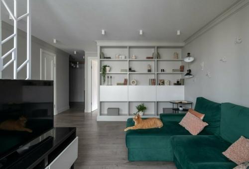 Двухкомнатная квартира с бюджетными решениями. 01