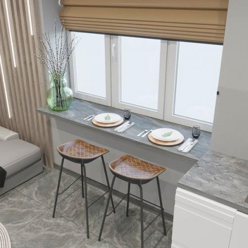 Дизайн проект кухни - гостиной. 03