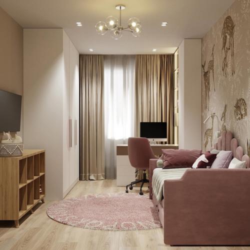 Проект детской комнаты, площадью - 13, 2 м 2. 01