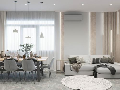 Дизайн проект кухни - гостиной.