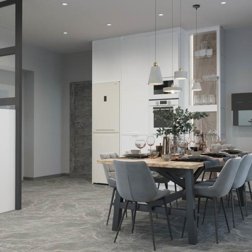 Дизайн проект кухни - гостиной. 07